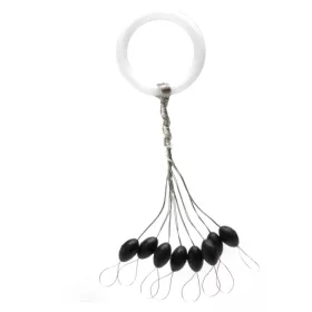 Nevis Rubberen Stopper Zwart L 5,5x3mm 8st