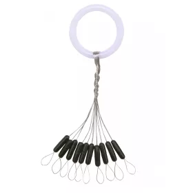 Nevis Rubberen Stopper Zwart M 6,5x2mm 10st