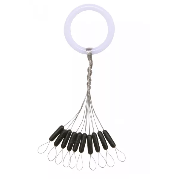 Nevis Rubberen Stopper Zwart M 6,5x2mm 10st