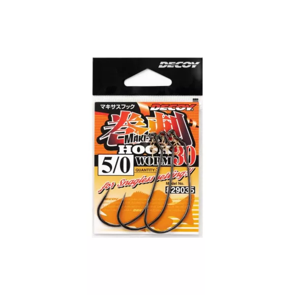 Decoy Worm 30 Makisasu 1/0 Offset Horog 4db