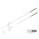 Delphin THE END Skin rig gebonden haak / 2 stuks 20cm/25lbs/#6