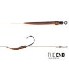 Delphin THE END Skin rig gebonden haak / 2 stuks 20cm/25lbs/#6