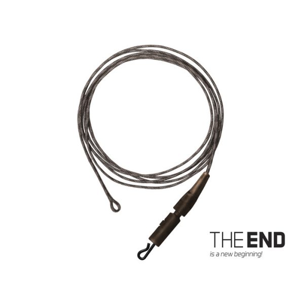 Delphin THE END Leadcore + PIN clip gebonden haak / 3st 1m