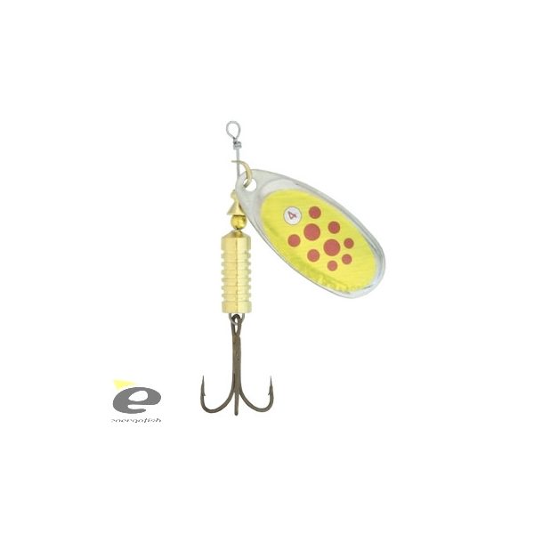 Kamasaki Heron Spinners Rood Gestippeld Goud 4 - 10gr