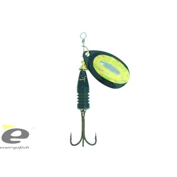 Kamasaki Owl Spinners Zwartogig, Op Gouden Basis 3 - 8gr