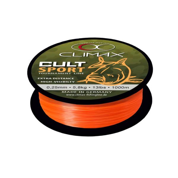 Climax Cult Carp Sport Mono Orange 1000m 0,28mm Monofil Főzsinór
