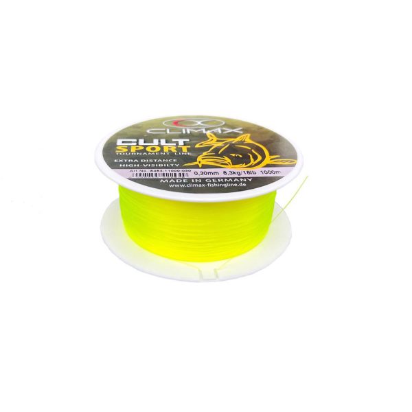 Climax Cult Carp Sport Mono Fluo Yellow 1000m 0,30mm Monofil Főzsinór