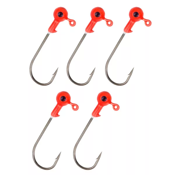 Nevis Rubberviskop rood 3/0 3gr 5st/pk Jigkop