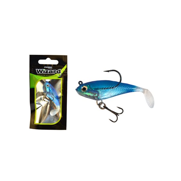 Wizard Swimbait Paddle Shad 5,08cm Blauw Kunstaas
