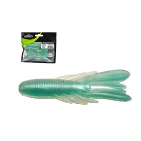 Wizard Bass Grub Clear Green 7cm Kunstaas 5 stuks