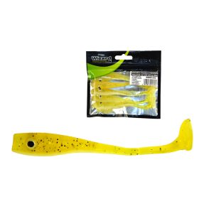 Wizard Paddle Minnow Geel 10cm Rubbervis 5db