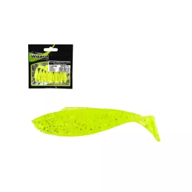 Wizard Shad Fluo-Green 4cm Kunstaas 10 stuks