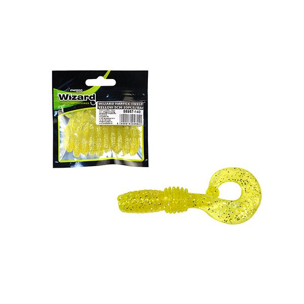 Wizard Harpex Twist Extra Yellow 5cm Twister 10 stuks