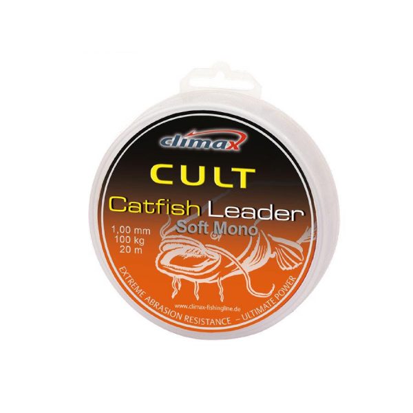 Climax Cult Catfish Soft Mono Leader 50m 1,20mm 70kg Harcsázó Monofil Előkezsinór