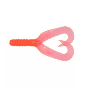   Manns Bait Co. Ltd Dubbelstaart Twister Twister Japanse Rood 101mm - 8st