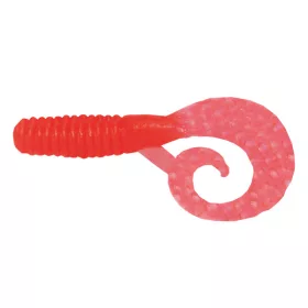   Manns Bait Co. Ltd Mannipulator Grub Twister Japanese Red 101mm - 8st