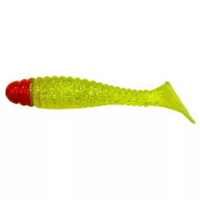   Manns Swimmin Grub MFCH-Sárga, Glitteres 11cm Plasztik Csali 4db