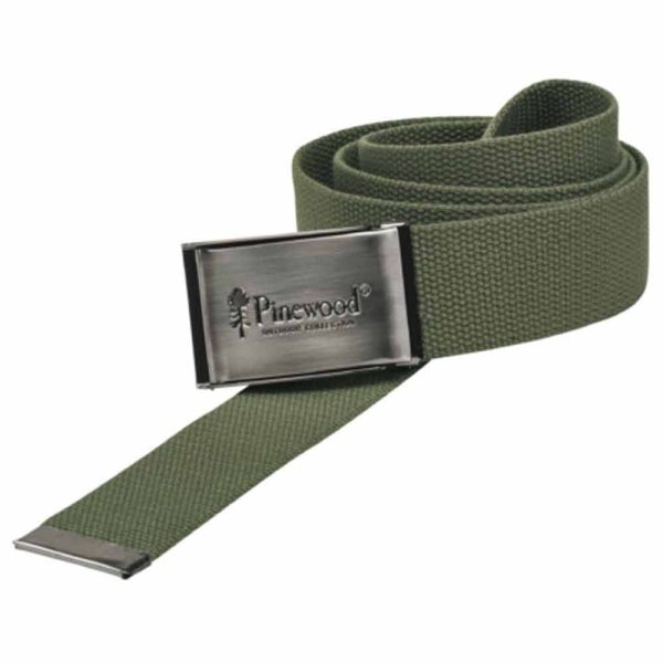 Pinewood Canvas Olijfgroene Riem #107