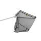 Delphin landingsnet met metalen kopverbinding, met rubberen net 60x60/170cm - Landingsnetsteel met net