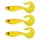 Nevis Twister Shad Vantage 9cm 6,56gr 3stuks/pak /geel-rood/ Plastic kunstaas