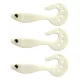 Nevis Twister Shad Vantage 9cm 6,56gr 3stuks/pak /wit/ Plastic kunstaas
