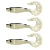 Nevis Twister Shad Vantage 9cm 6,56gr 3stuks/pak /zilver-zwart/ Plastic kunstaas