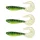 Nevis Twister Shad Vantage Perch 9cm 6,56gr Groen-Wit Plastic kunstaas 3 stuks