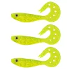 Nevis Twister Shad Vantage 9cm 6,56gr 3stuks/pak /geel-glitter/ Plastic kunstaas