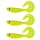 Nevis Twister Shad Vantage 9cm 6,56gr 3stuks/pak /geel-glitter/ Plastic kunstaas