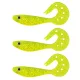 Nevis Twister Shad Vantage 9cm 6,56gr 3stuks/pak /geel-glitter/ Plastic kunstaas