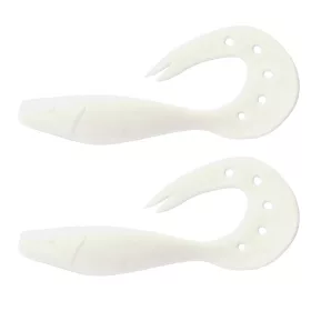   Nevis Twister Shad 14cm 21,40gr 2st/verpakking (Wit) Plastic kunstaas