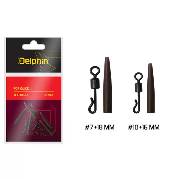 Delphin FDR Quick L / Set 5 stuks #7+18mm