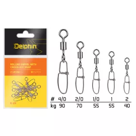 Delphin Rolling wartel met Crosslock snap BN/1/0