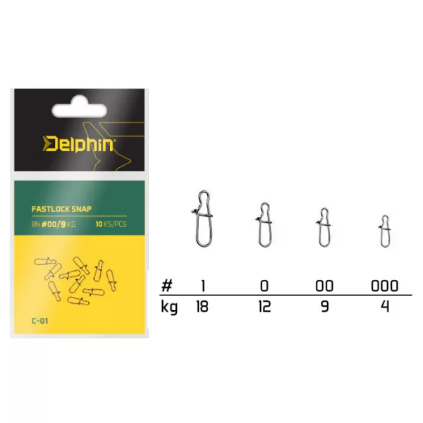 Delphin Fastlock Snap C-01/10st BN/0