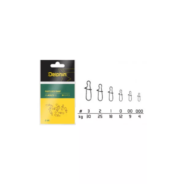 Delphin Fastlock Snap C-01/10db BN/2