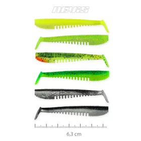   Nevis Impulse Shad 6,3cm 1,77gr 6 st/pk 6 kleuren Plastic kunstaas