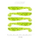 Nevis Impulse Shad 7,5cm 3,05gr 5 st/pk FluoGroene Glitter Plastic kunstaas