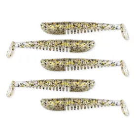   Nevis Impulse Shad 7,5cm 3,05gr 5 st/pk Gouden Glitter Plastic kunstaas