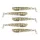 Nevis Impulse Shad 7,5cm 3,05gr 5 st/pk Gouden Glitter Plastic kunstaas