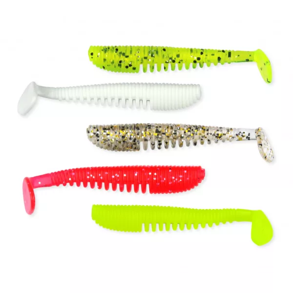 Nevis Impulse Shad 7,5cm 3,05gr 5 st/pk 5 kleuren Plastic kunstaas