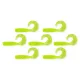 Nevis Twister 6cm 2,54gr 7 st/pk Fluo Groene Glitter Plastic kunstaas