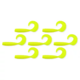 Nevis Twister 6cm 2,54gr 7 st/pk Geel Plastic kunstaas