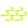 Nevis Twister 6cm 2,54gr 7 st/pk Geel Plastic kunstaas