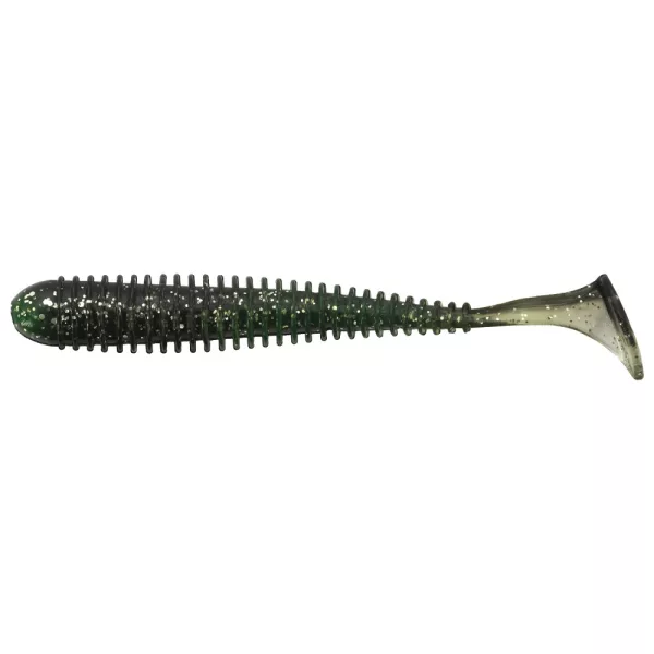 Nevis Vantage Longer 8,75cm 3,77gr 5 stuks/verpakking Zwart-Zilveren Glitter Plastic kunstaas
