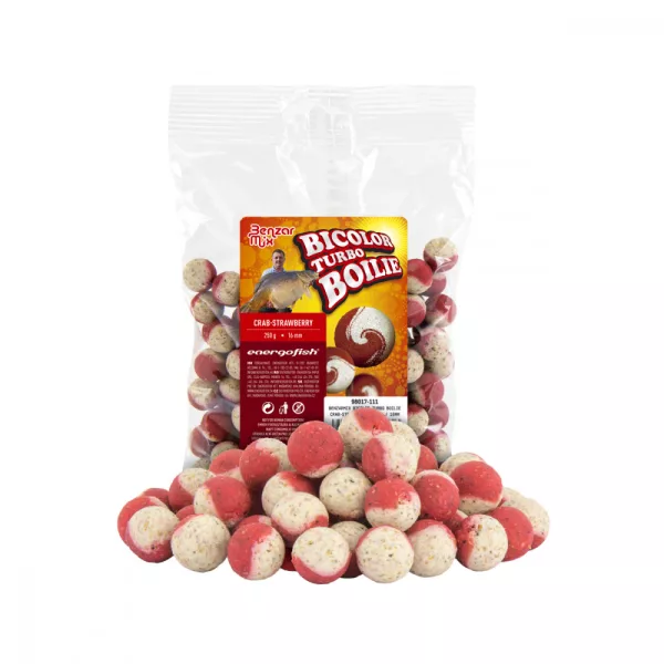 Benzar Turbo Tweekleurige Boilie Kreeft-Aardbei 250G 20Mm
