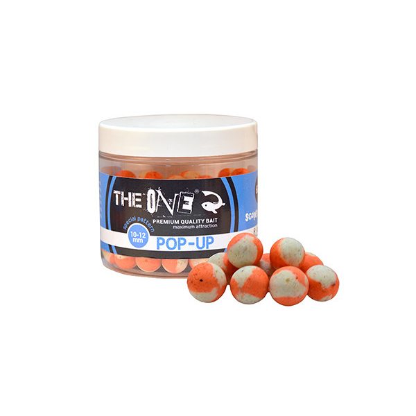 The One Pop Up Scopex-Inktvis Oranje-Wit 10-12mm Pop Up 60gr