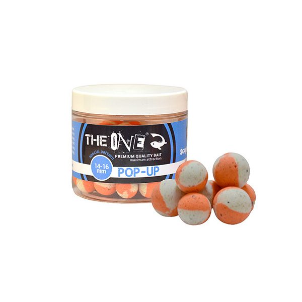 The One Pop Up Scopex-Squid Oranje-Wit 14-16mm Pop Up 60gr