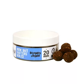   The Big One Hook Bait Wafters Boilie Scopex Squid 20mm Gekookte Haakaas Boilie 150gr