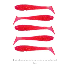   Nevis Vantage Swinger 7cm 2,96gr 5 stuks/verpakking Roze Glitter Plastic kunstaas