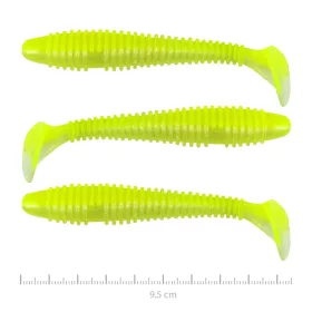   Nevis Vantage Swinger 9,5cm 7,18gr 3 st/pk Fluo Groen Glitter II. Plastic kunstaas